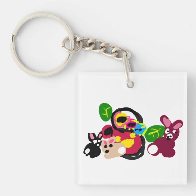 Glad mors dag kaniner och kanin  (Framsidan)