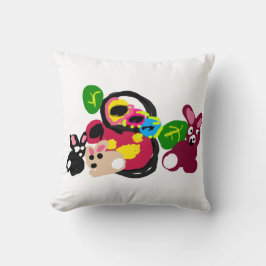 Glad mors dag kaniner och kanin  kudde