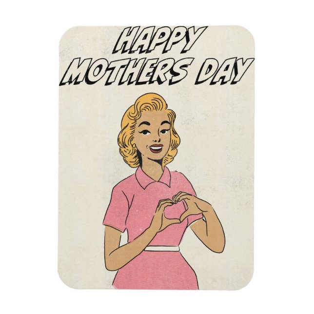 Glad mors dag kärlek  magnet (Vertikal)