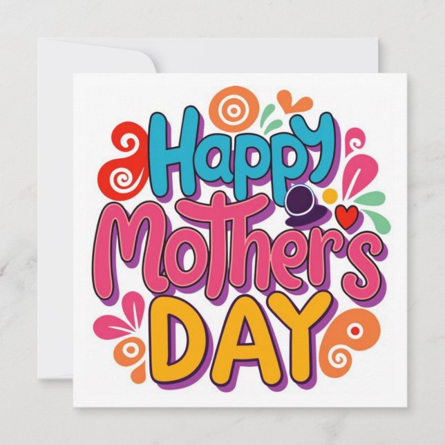 Glad mors dag kort (Framsida)