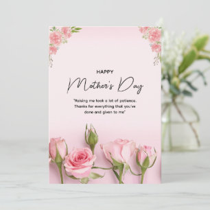 Glad mors dag-kort, Blommigt Mors dag-kort Julkort