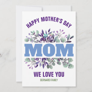 GLAD MORS DAG MAMMA ANPASSAD GÅVA INBJUDNINGAR