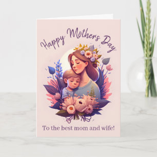 Glad mors dag mamma och son kort