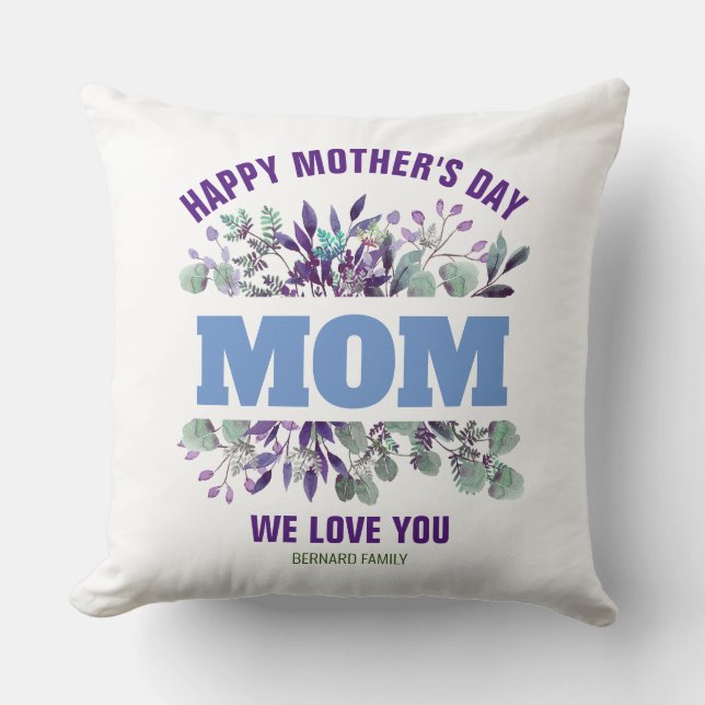 GLAD MORS DAG MAMMA PERSONLIG GÅVA  KUDDE (Framsida)