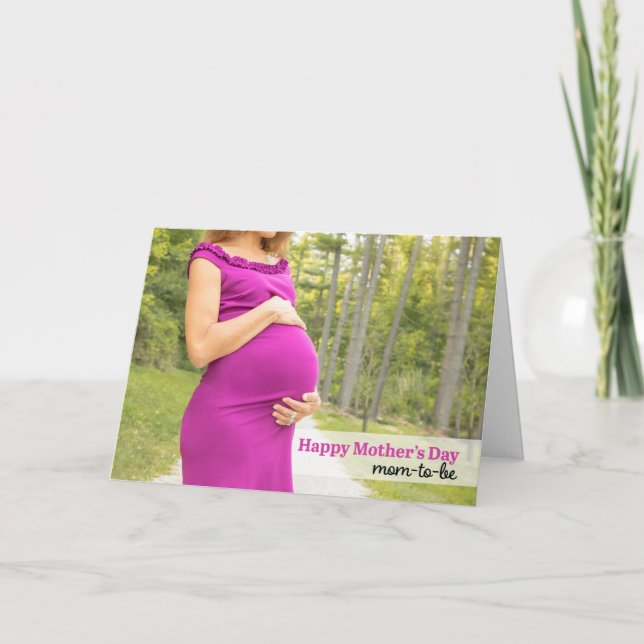 Glad mors dag Mamman Att Vara Gravid Mage Helgdag Helgkort (Framsida)