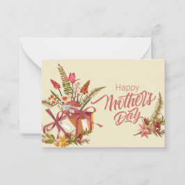 Glad mors dag, med kärlek anteckningskort