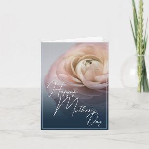 Glad mors dag med stor rosa ros kort