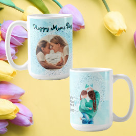 Glad mors dag Mor och dotter Kärlek Foto Kaffemugg