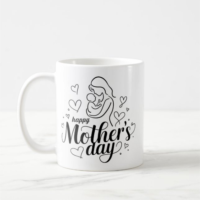 Glad mors dag Mugg gåvor till mammor (Vänster)