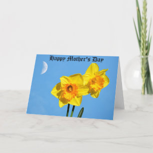 Glad mors dag Narcisser Guldmedalj blommor  Kort