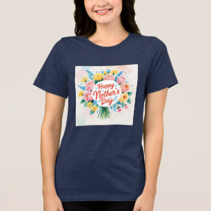Glad mors dag Navy Unik konstnärlig grafik T Shirt