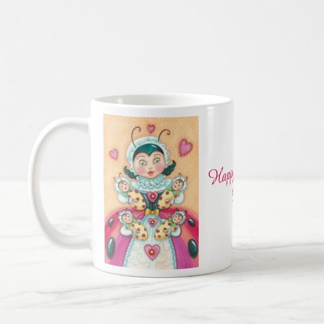 Glad mors dag NYCKELPIGGBABAR MUG Kaffemugg (Vänster)