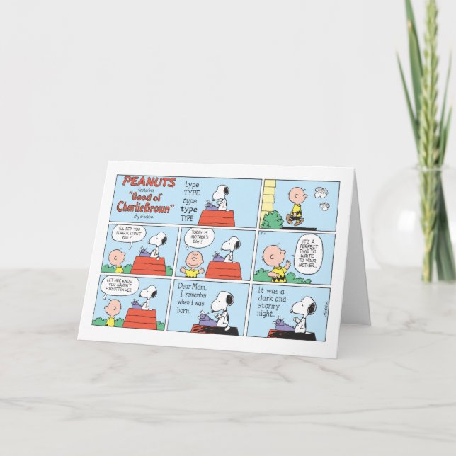 Glad mors dag | Peanuts Snoopy Serie Kort (Framsida)