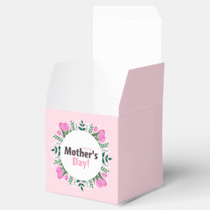 Glad mors dag Rosa tulpaner Presentaskar