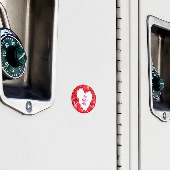 Glad mors dag Rospetallcirkel Magnet (In Situ (Locker))