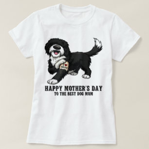 Glad mors dag Sheepadoodle Mamma Hund T Shirt