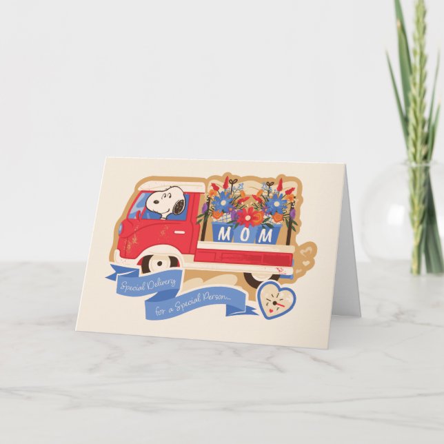 Glad mors dag | Snoopy Delivery Kort (Framsida)