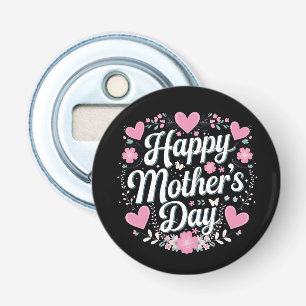 Glad mors dag Söt blommig mamma farmor Flasköppnare