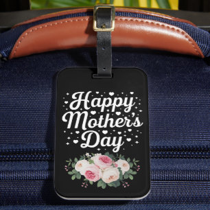 Glad mors dag Söt blommig mamma farmor fru Bagagebricka
