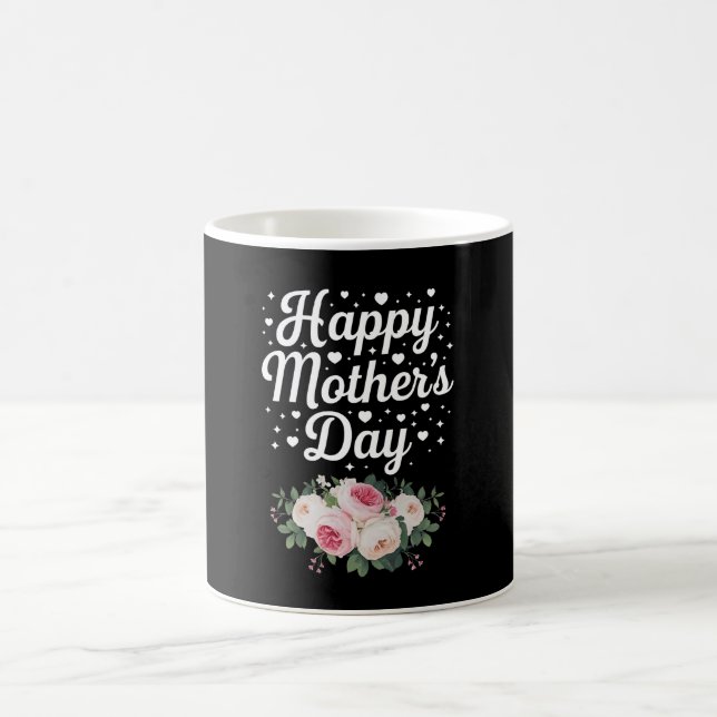 Glad mors dag Söt blommig mamma farmor fru Kaffemugg (Center)