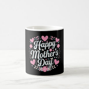 Glad mors dag Söt blommig mamma farmor Kaffemugg