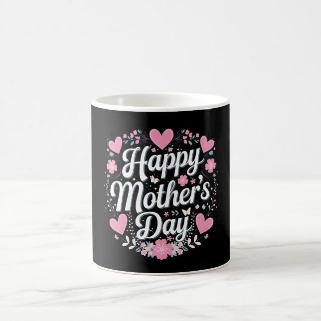 Glad mors dag Söt blommig mamma farmor Kaffemugg (Center)