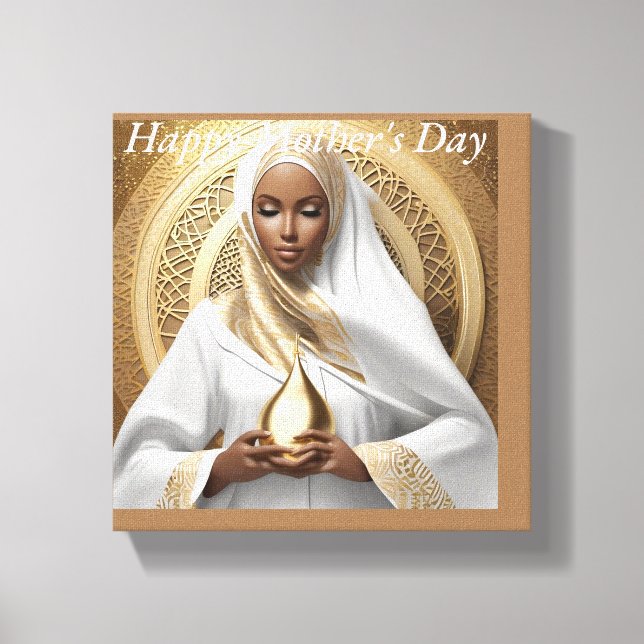 Glad mors dag Sträckt Canvas Print (Framsida)