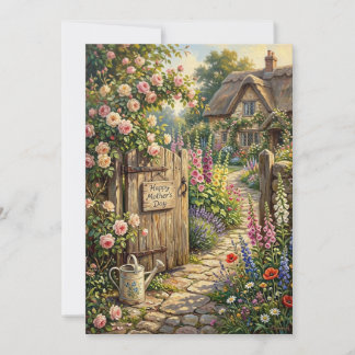 Glad mors dag Stugträdgårdskort Kort