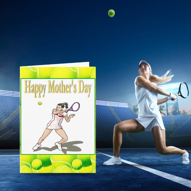 Glad mors dag Tennis Mamma Kort (Skapare uppladdad)