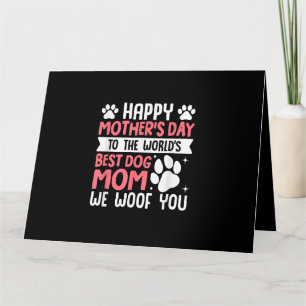 Glad mors dag till världens bästa hundmamma kort