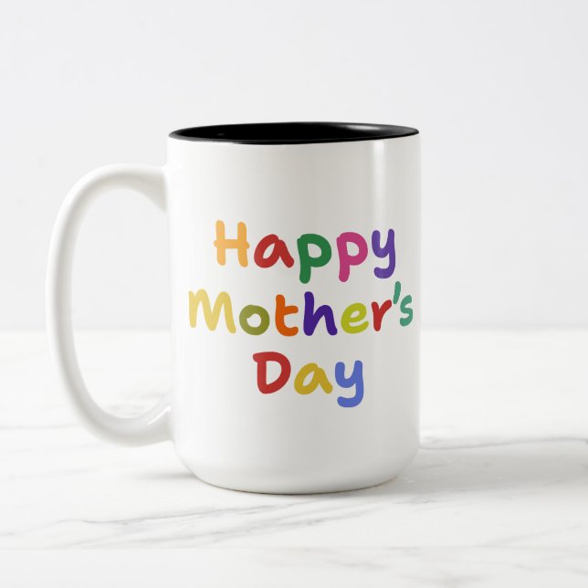 Glad mors dag Två-Tonad mugg (Vänster)