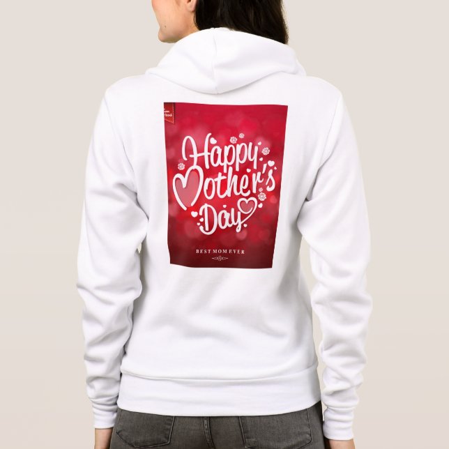 Glad mors dag Typografi-23534 T Shirt (Baksida)