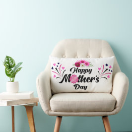 Glad mors dag unik modern design för gåva lumbarkudde