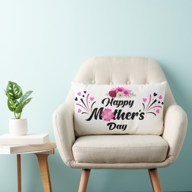 Glad mors dag unik modern design för gåva lumbarkudde (Stol)