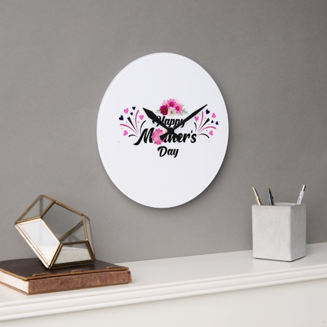 Glad mors dag unik modern design för gåva stor klocka (Kontor)