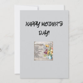 Glad mors dag Välkomstkort Julkort