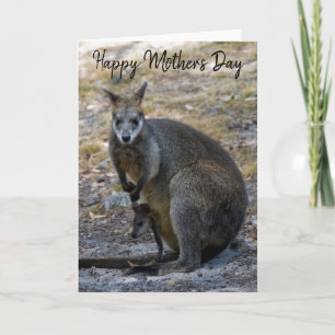 Glad mors dag Vallaby Baby Joey Kort