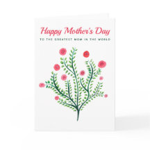 Glad mors dag Vårblomma Akvarell