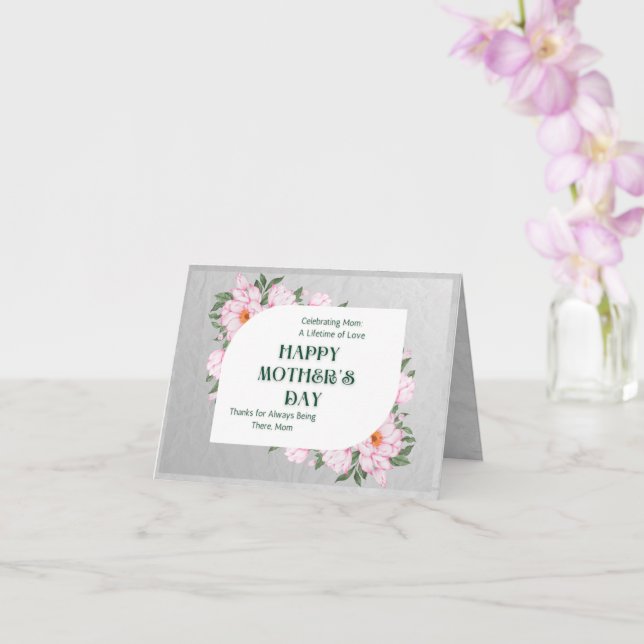 Glad mors dag vikt gratulationskort kort (Orkide)