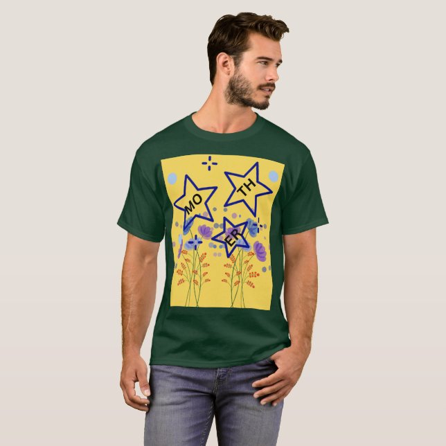 GLAD MORSDAG  T SHIRT (Hel framsida)