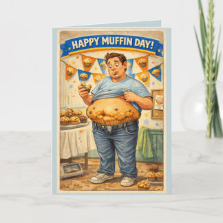 Glad Muffindags Grattiskort Kort