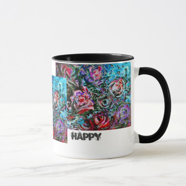 Glad mugg med rosor (Höger)