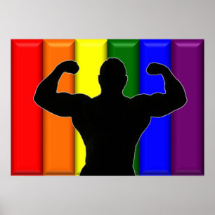 Glad muskelpride poster