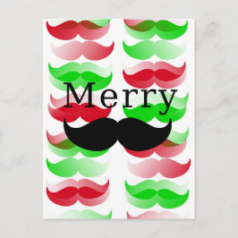 Glad Mustasch Helg Vykort