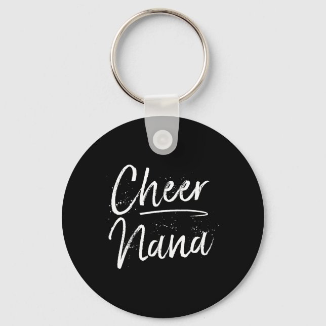 Glad Nana Söt Cheerleading Mormor Present Present Nyckelring (Framsida)
