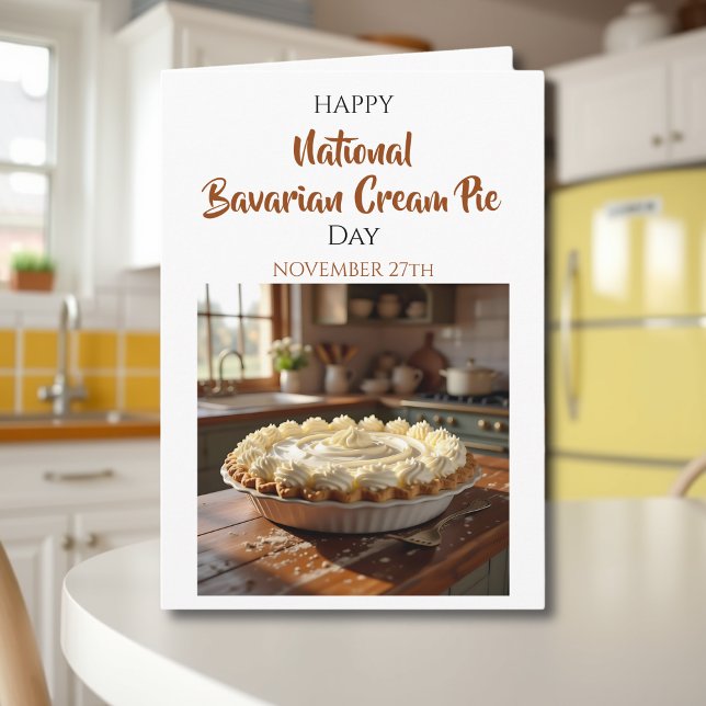 Glad National Bavarian Cream Pie-dagen! 27 novembe Kort (Skapare uppladdad)