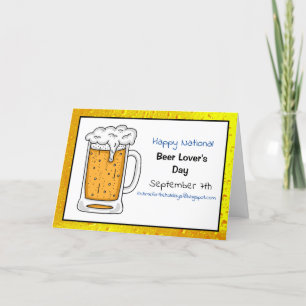 Glad National Beer Lover's Day, Roliga Högtider Ca Kort