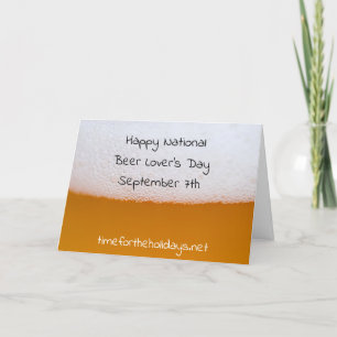 Glad National Beer Lover's Day, Roliga Högtider Kort