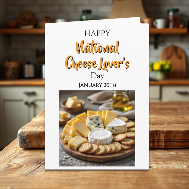 Glad National Cheese Lovers Day | 20 jan Kort (Skapare uppladdad)