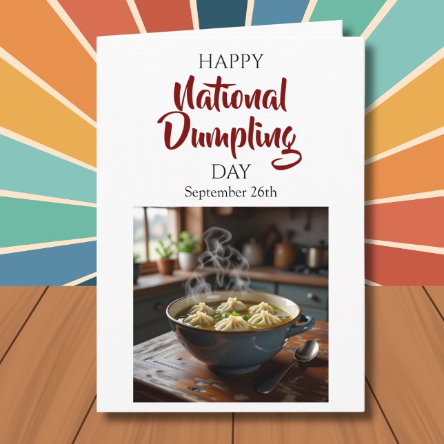Glad national dumplingsdag! 26 september kort (Skapare uppladdad)